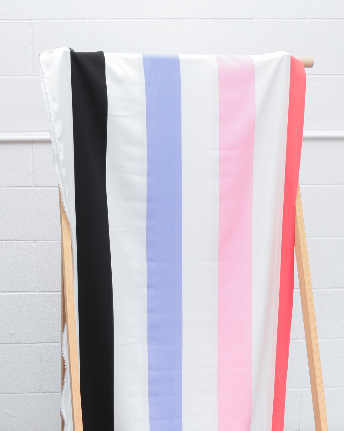 Rayon - Poplin Print - Wide Stripe - Assorted