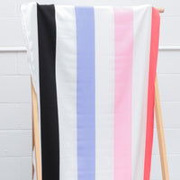 Rayon - Poplin Print - Wide Stripe - Assorted