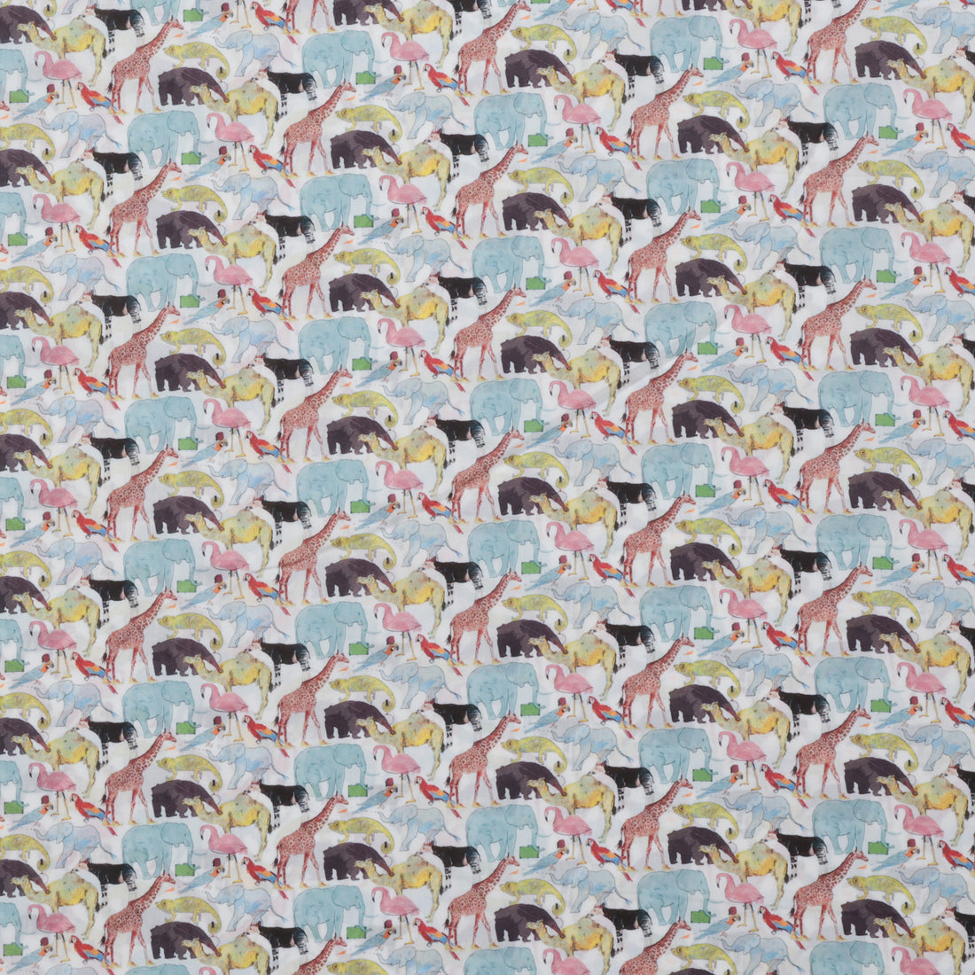 Liberty - Tana Lawn - Queue For The Zoo - White