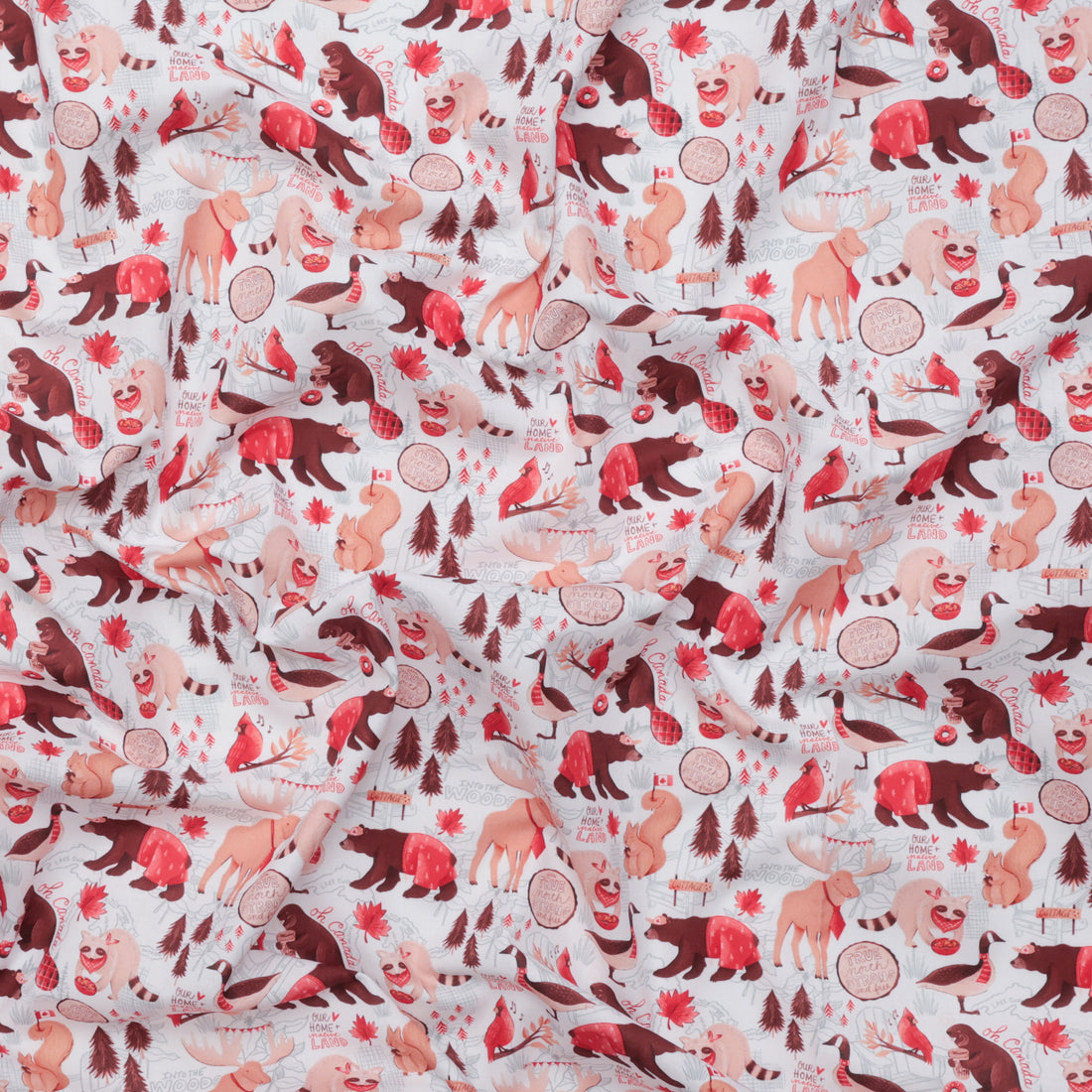 Camelot - Cotton - Oh Canada - True North - White