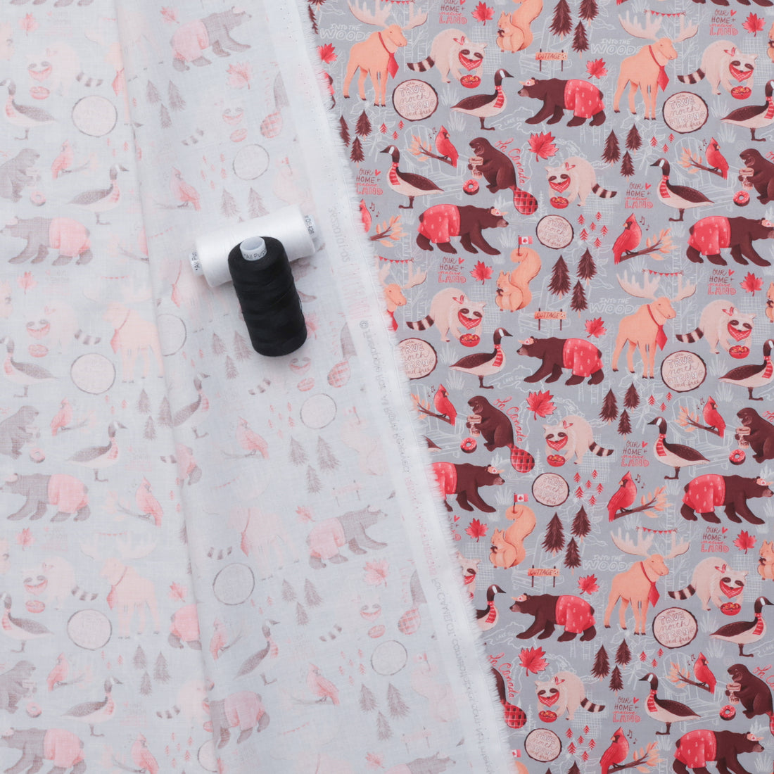 Camelot - Cotton - Oh Canada - True North - Grey