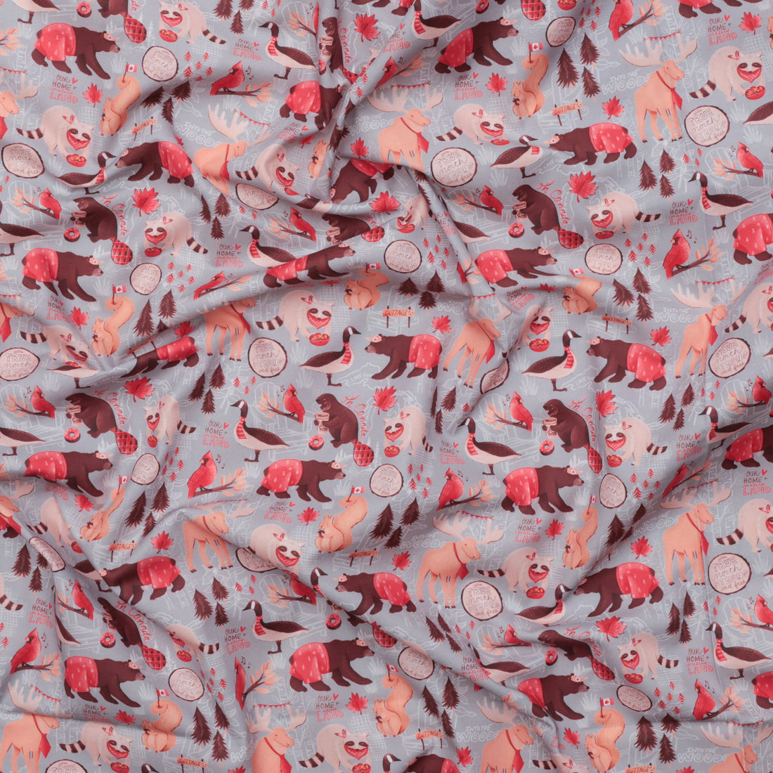 Camelot - Cotton - Oh Canada - True North - Grey
