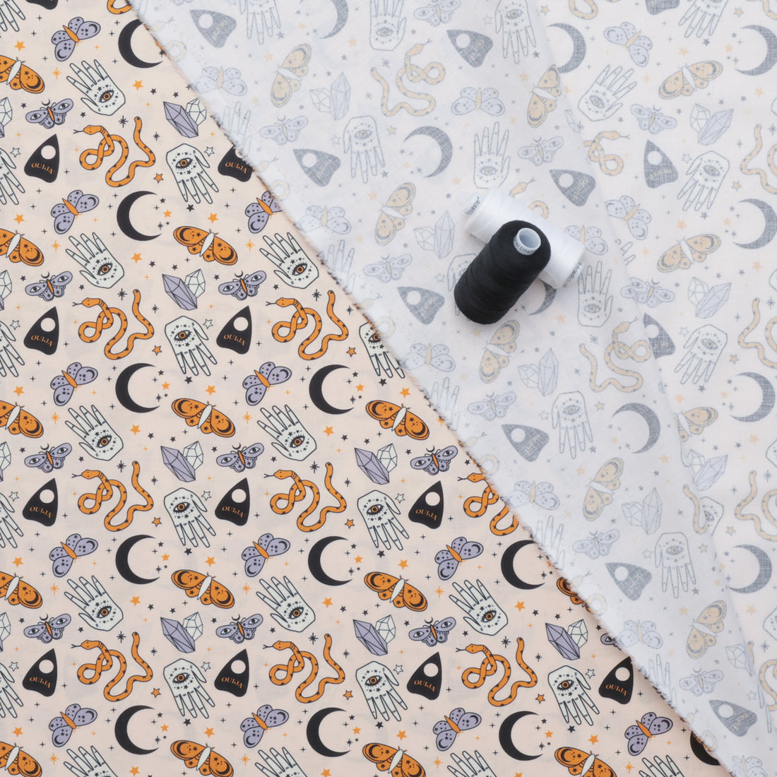 Camelot - Cotton - Ouija Collection II - Dark & Whimsical - Blush