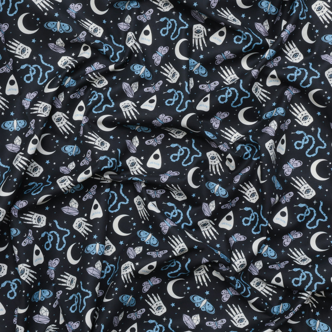 Camelot - Cotton - Ouija Collection II - Dark & Whimsical - Black