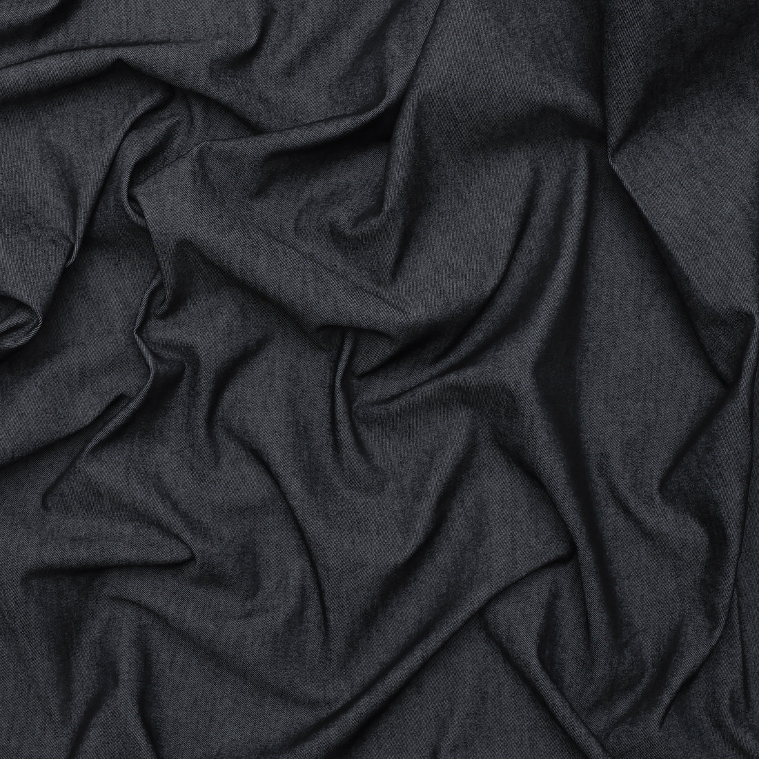 Cotton - Italian Stretch Denim - Medium Weight - Black