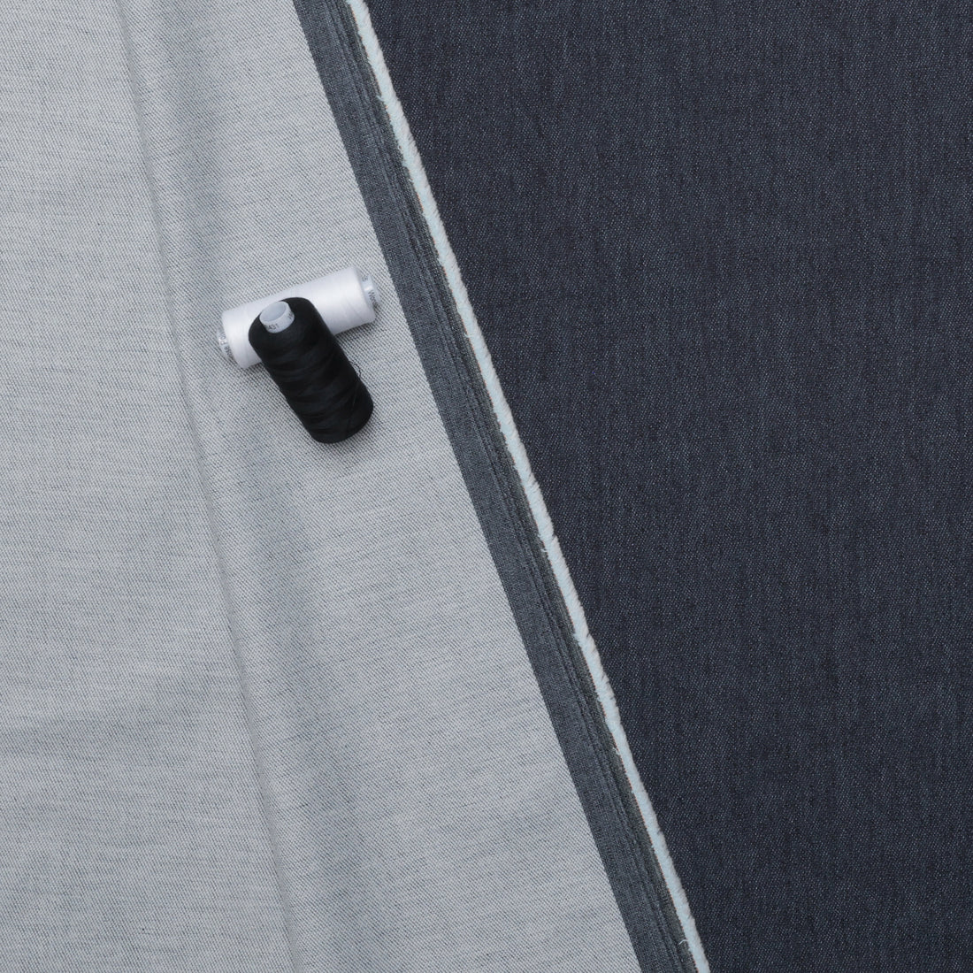 Cotton - Italian Stretch Denim - Light Weight - Dark Navy