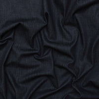Cotton - Italian Stretch Denim - Medium Weight - Navy Black