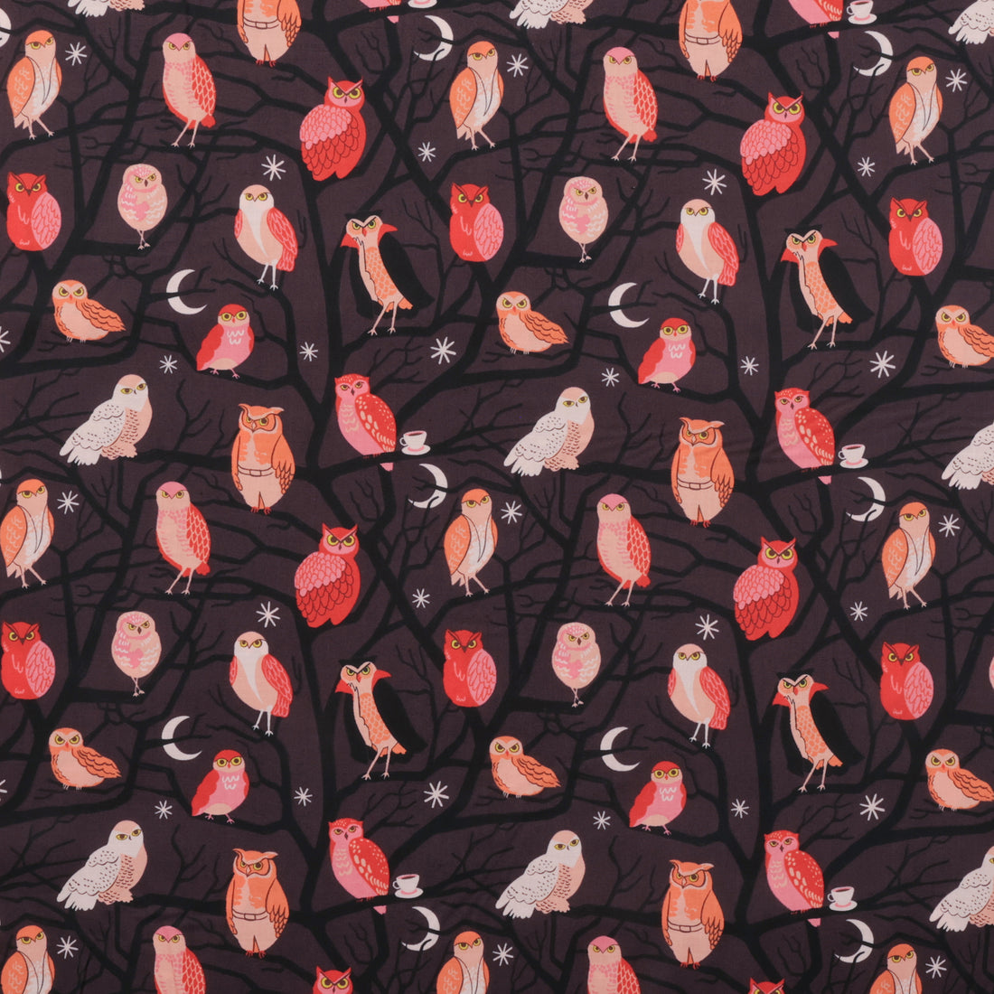 Ruby Star - Cotton - Freaky Familiars - Who Cooks For You- Eggplant