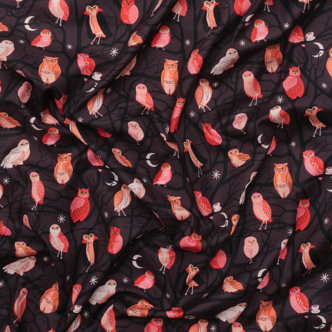 Ruby Star - Cotton - Freaky Familiars - Who Cooks For You- Eggplant