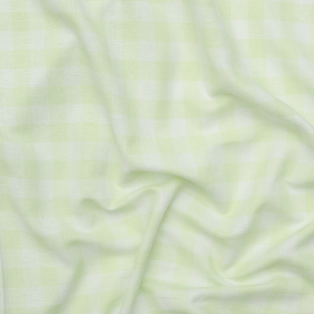 Linen Blend - Utopia - Gingham - Lime