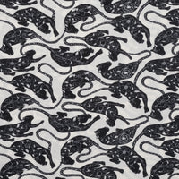 Rayon - Picasso Poplin - Digital Print - Ivory Black