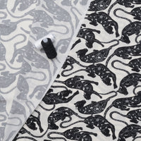 Rayon - Picasso Poplin - Digital Print - Ivory Black