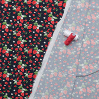 Rayon - Picasso Poplin - Digital Print - Navy Red