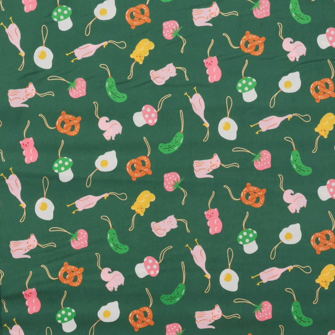 Ruby Star - Cotton - Merry Happy - Find The Pickle - Jade