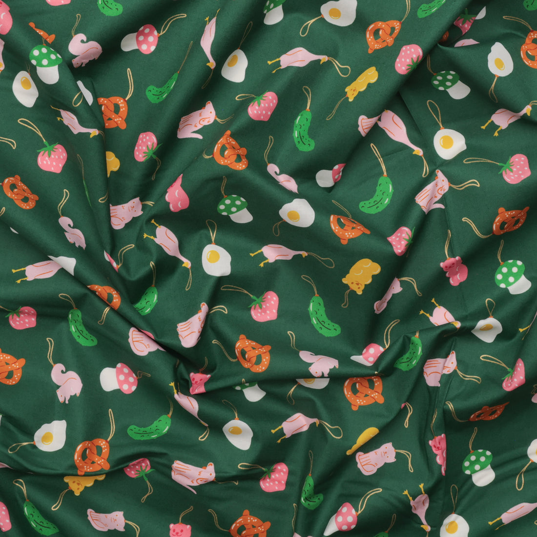 Ruby Star - Cotton - Merry Happy - Find The Pickle - Jade