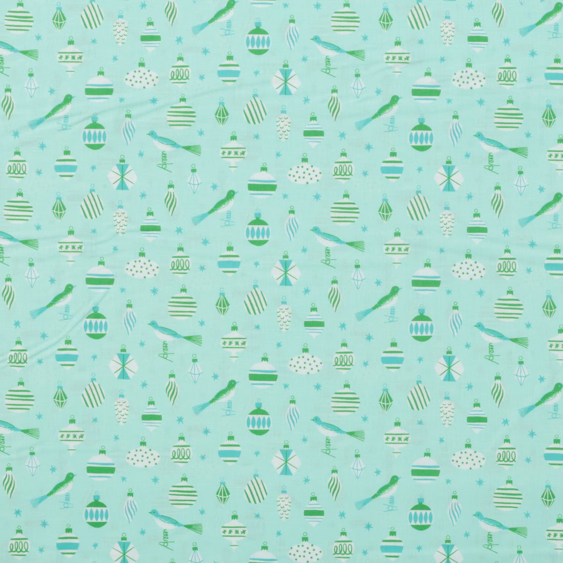 Ruby Star - Cotton - Merry Happy - Baubles - Mint