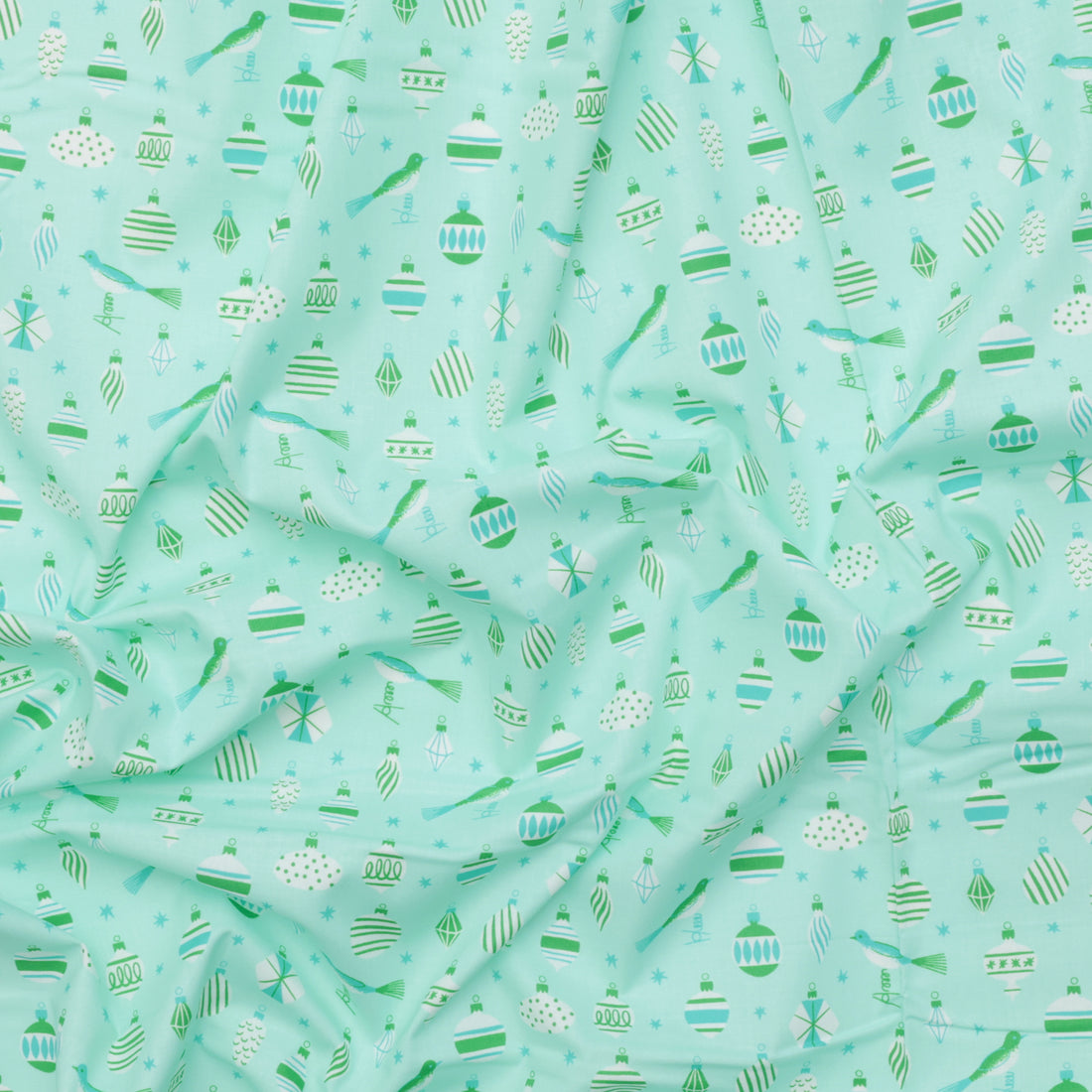 Ruby Star - Cotton - Merry Happy - Baubles - Mint