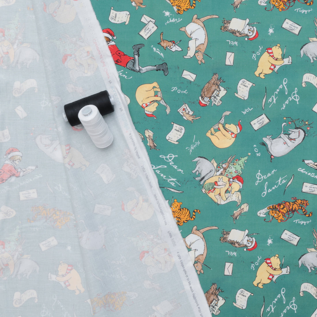 Studio E - Cotton - Christmas At Pooh Corner - Dear Santa - Forest