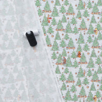Studio E - Cotton - Christmas At Pooh Corner - Christmas Trees - Green Snow