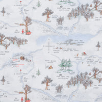 Studio E - Cotton - Christmas At Pooh Corner - Frosted Acre Wood - Snow
