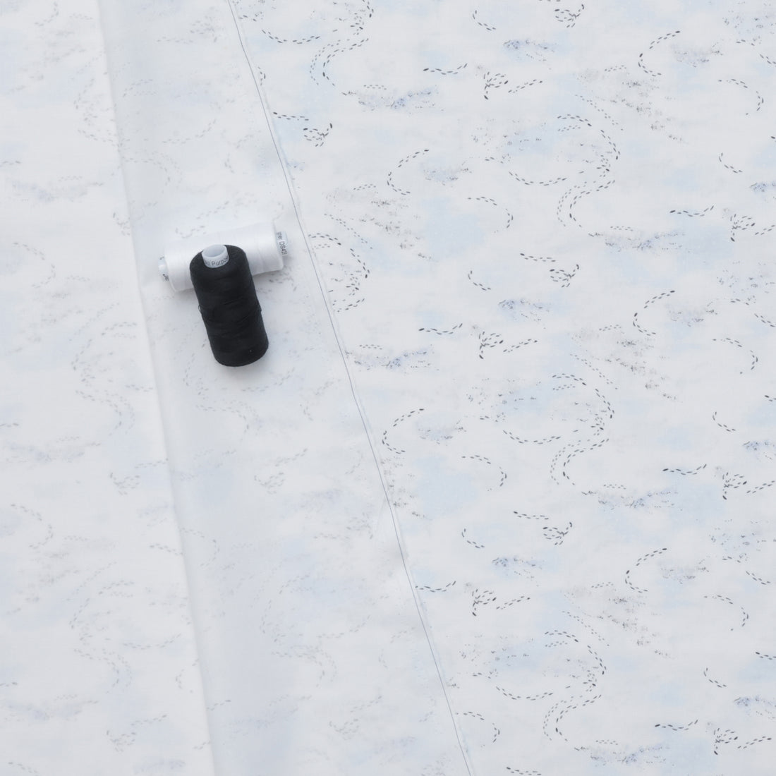 Studio E - Cotton - Christmas At Pooh Corner - Frosted Footprints - Snow