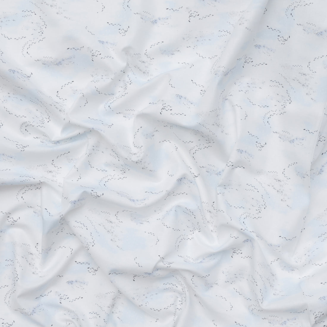 Studio E - Cotton - Christmas At Pooh Corner - Frosted Footprints - Snow