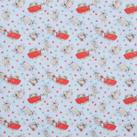 Studio E - Cotton - Christmas At Pooh Corner - Reindonkeys - Light Blue