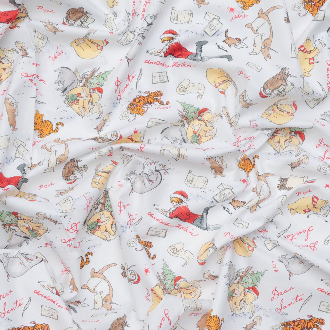 Studio E - Cotton - Christmas At Pooh Corner - Dear Santa - Snow