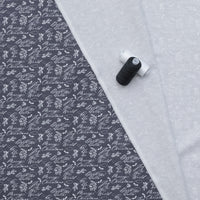 Camelot - Cotton - Joy To The World - Holiday Wishes - Charcoal
