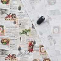 Camelot - Cotton - Joy To The World - Holiday Newspaper Clippings - Cream