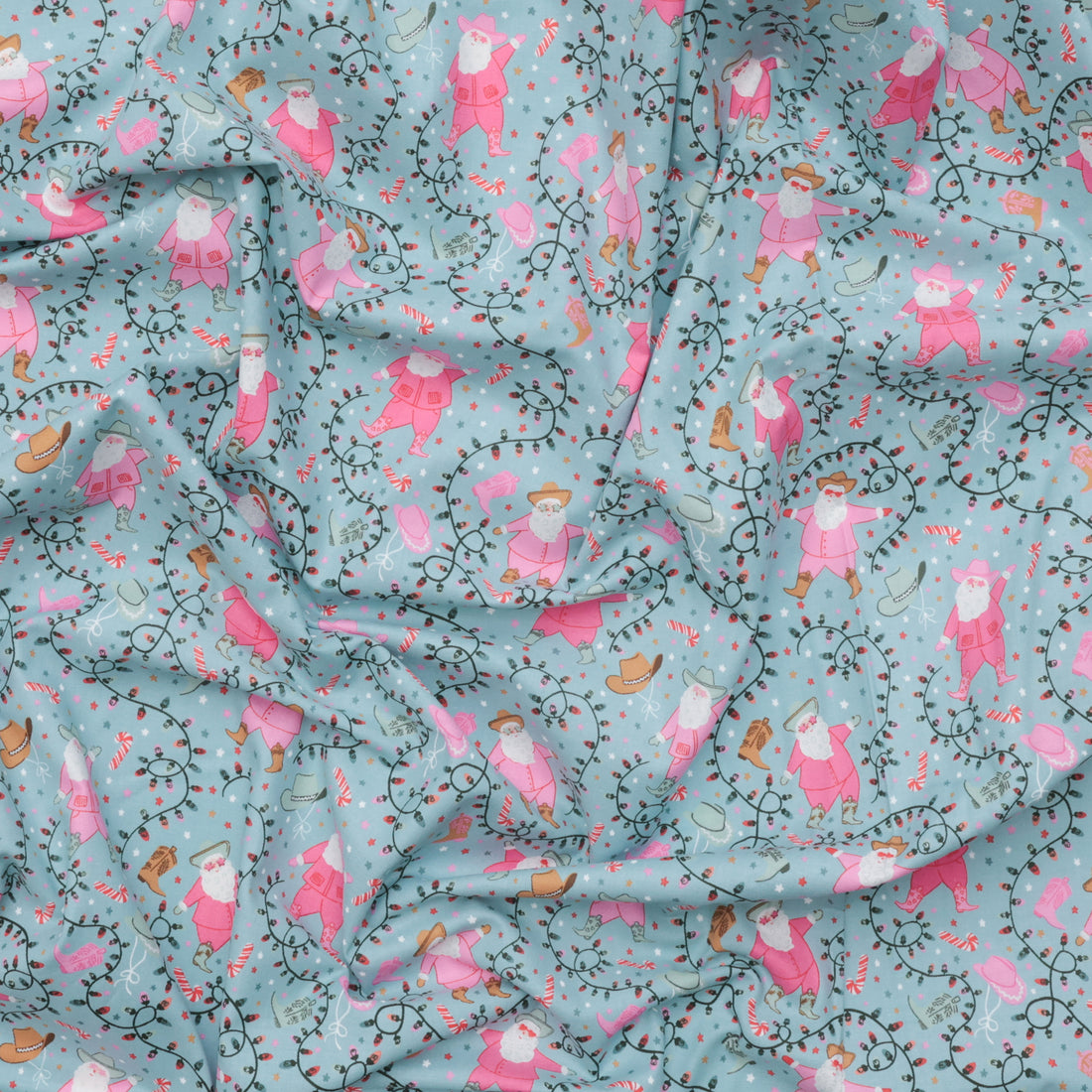 Cotton + Steel - Cotton - Yee Haw Holidays - Twinkle Tangle - Dancing In A Winter Wonderland