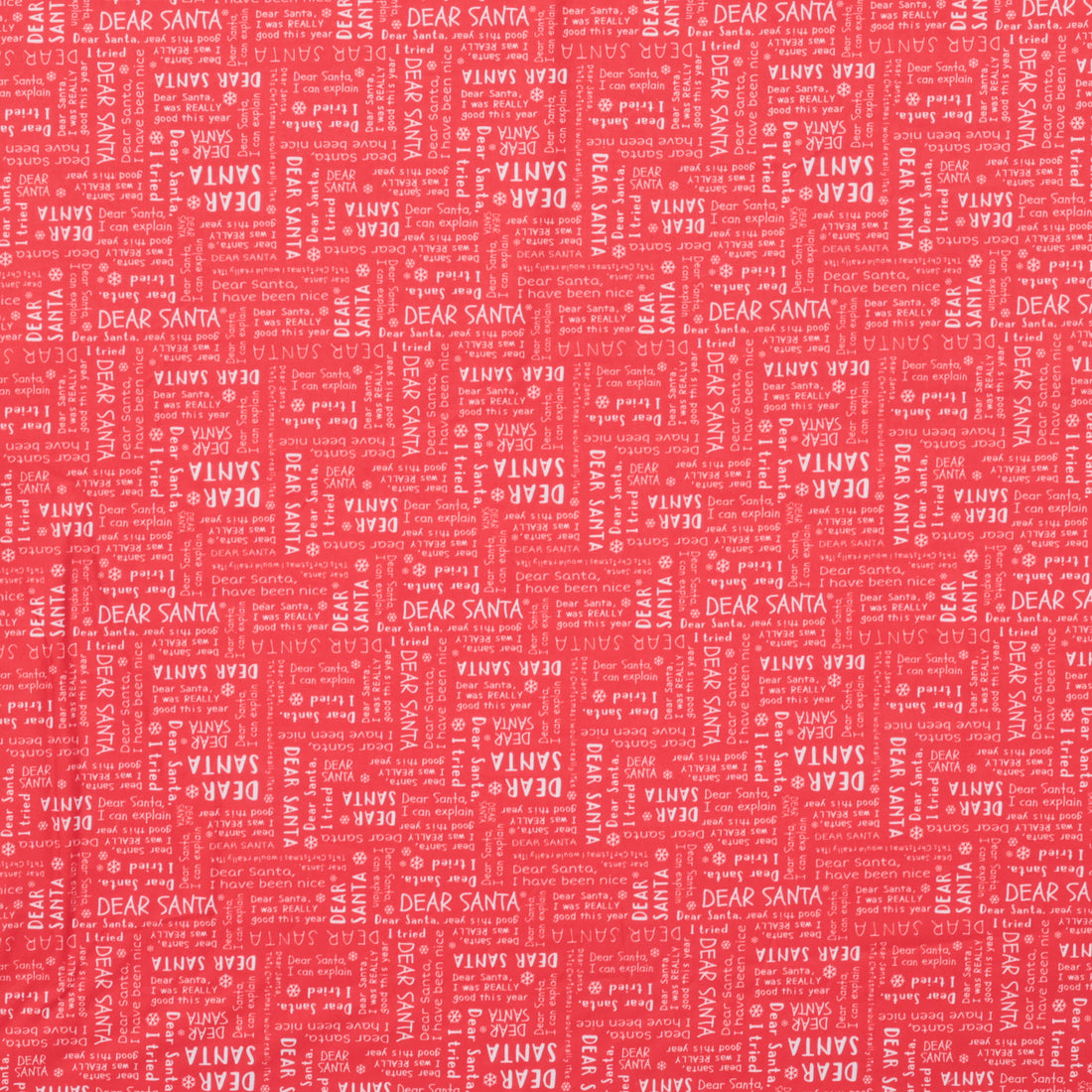 Camelot - Cotton - Letters to Santa - Letters to Santa Red