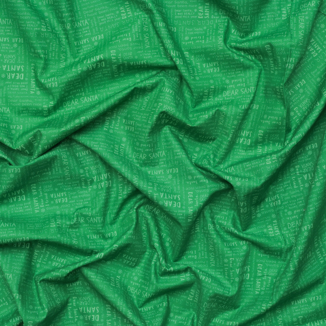 Camelot - Cotton - Letters to Santa - Letters to Santa Green