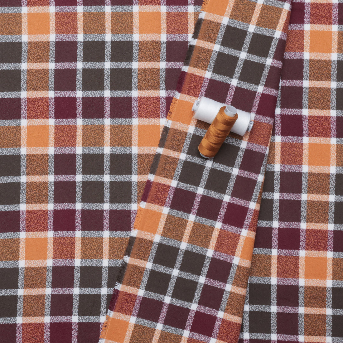 Cotton - Mammoth Flannel - Plaid - Cider