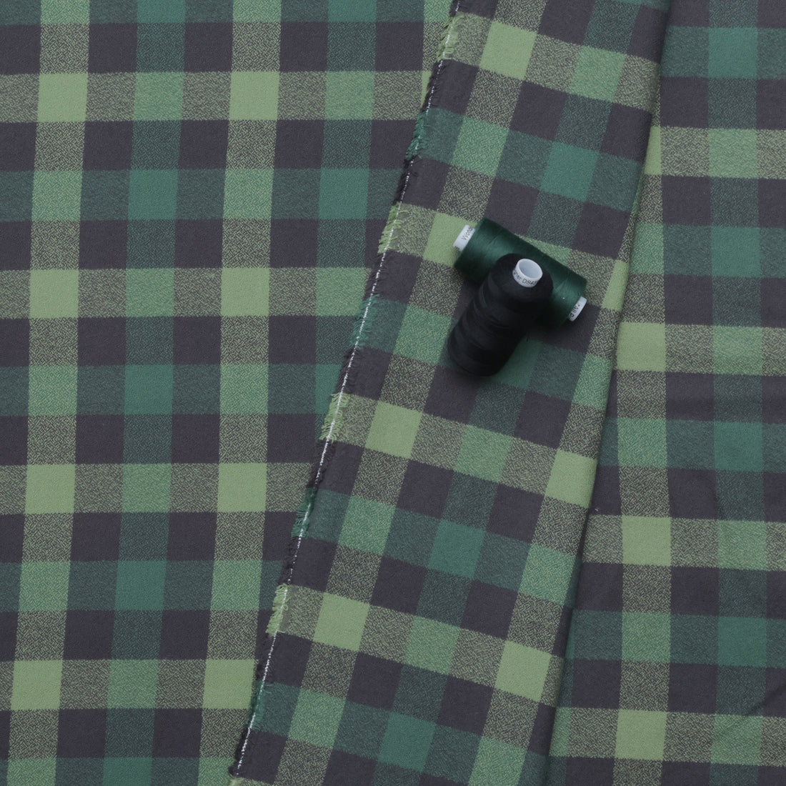 Cotton - Mammoth Flannel - Plaid - Sage