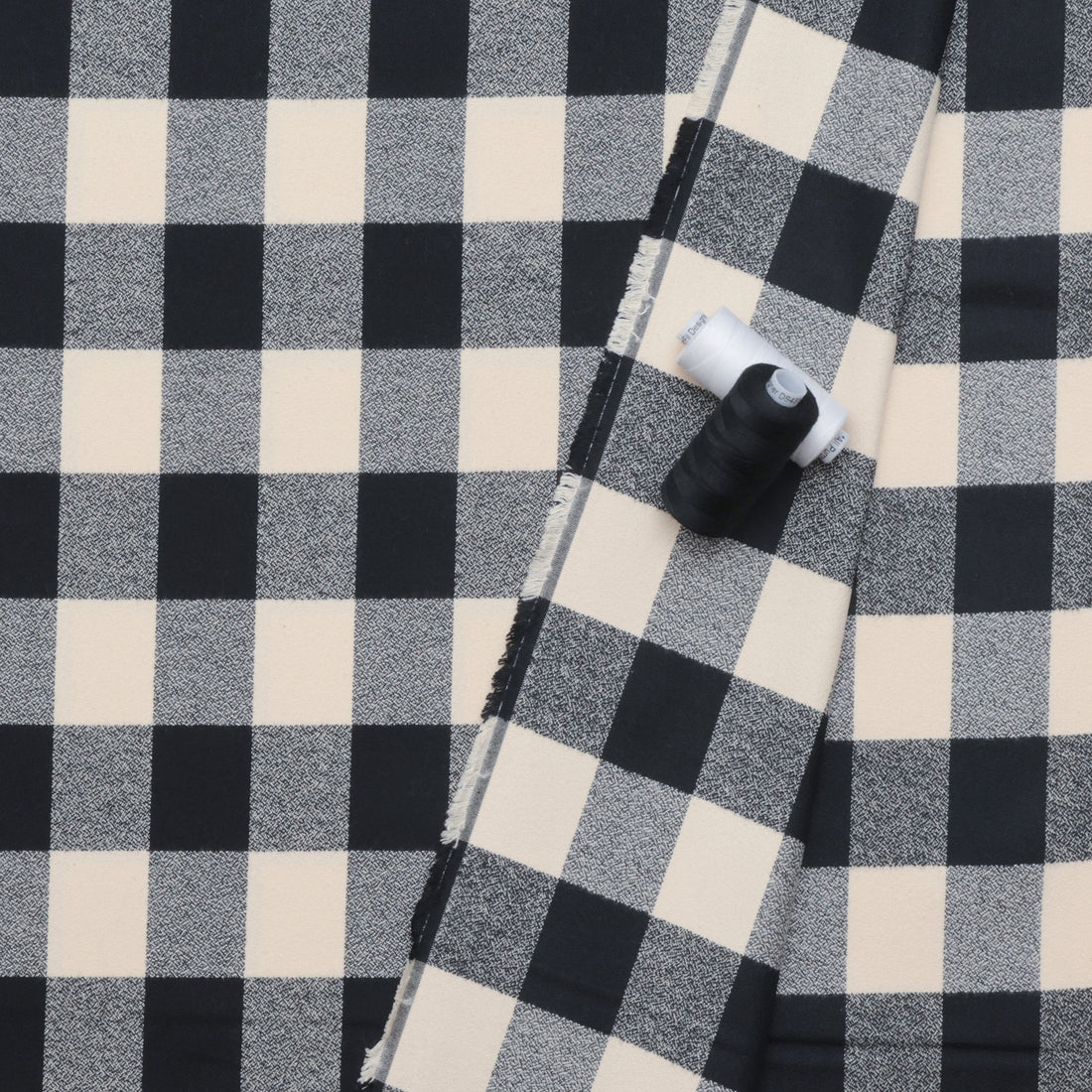 Cotton - Mammoth Flannel - Plaid - Ivory