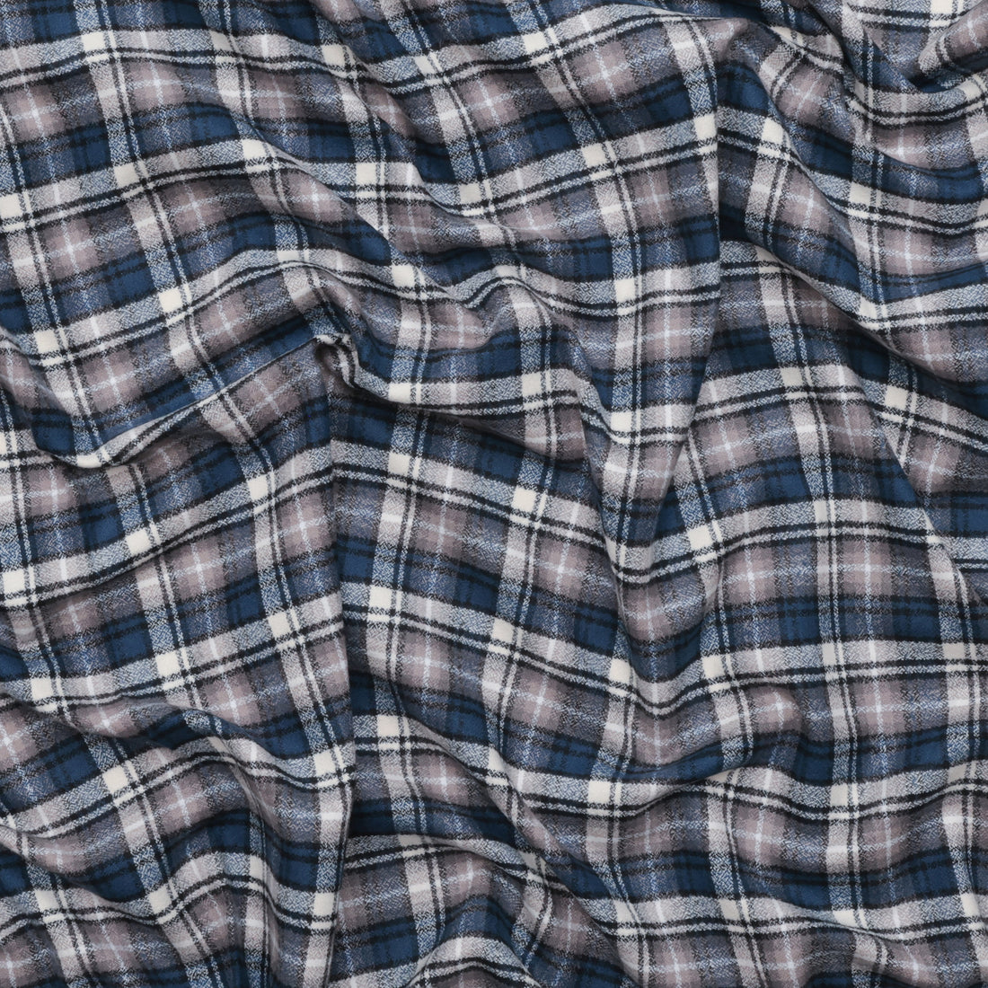 Cotton - Mammoth Flannel - Plaid - Ash