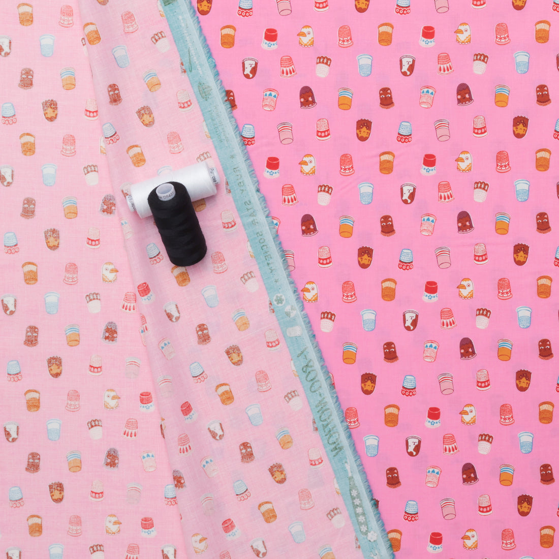 Ruby Star - Cotton - 1 800 Notion - Thimbles - Flamingo