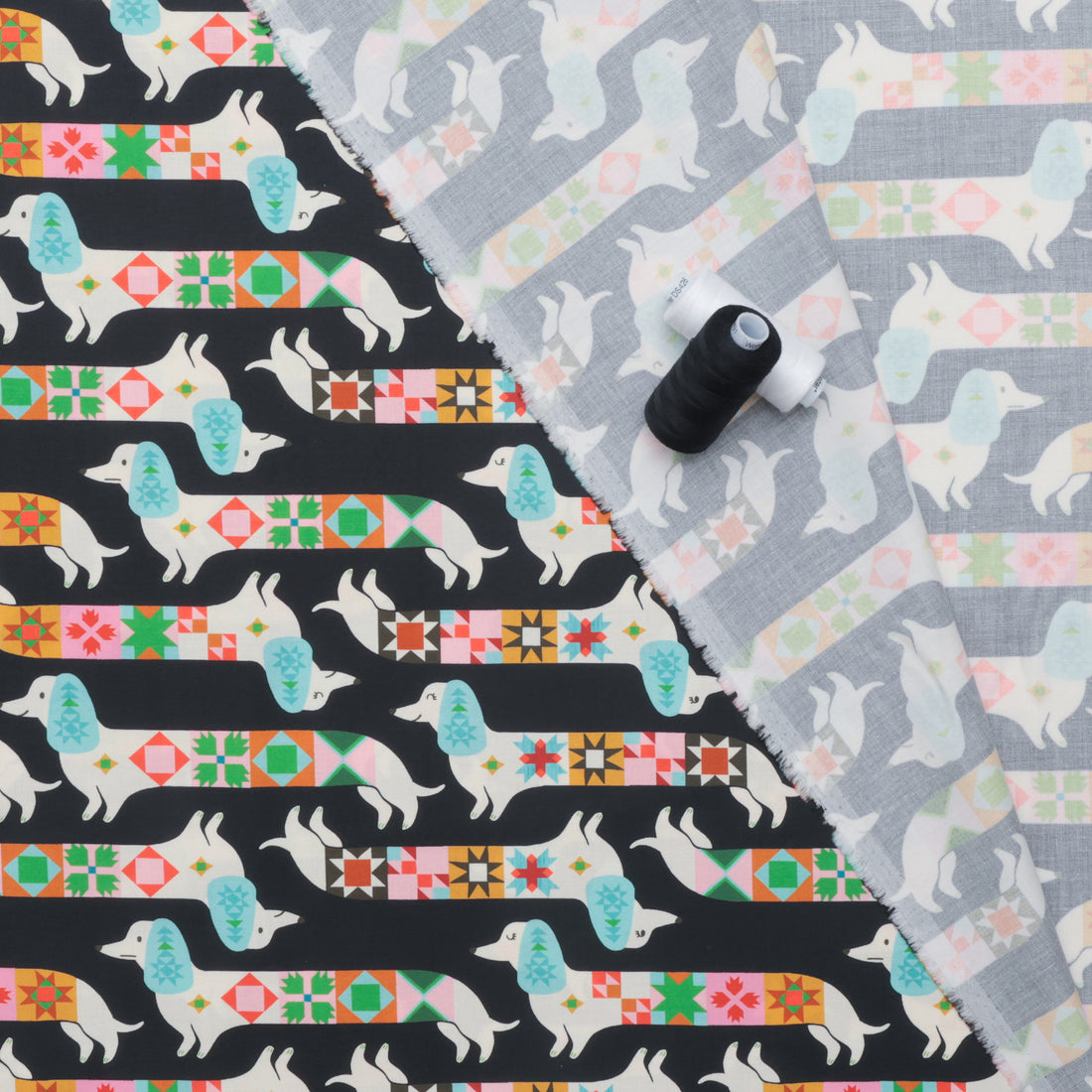 Ruby Star - Cotton - 1 800 Notion - Quilty Dog - Soft Black