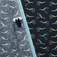 Ruby Star - Cotton - 1 800 Notion - Stork Scissors - Soft Black