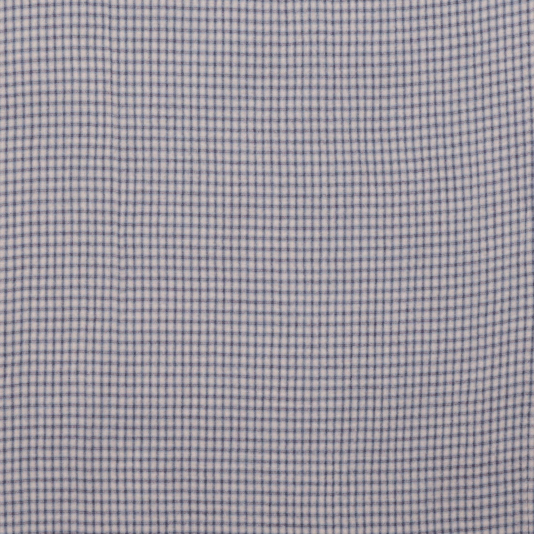 Organic Cotton - Lennon - Double Gauze Check - Oat Chambray