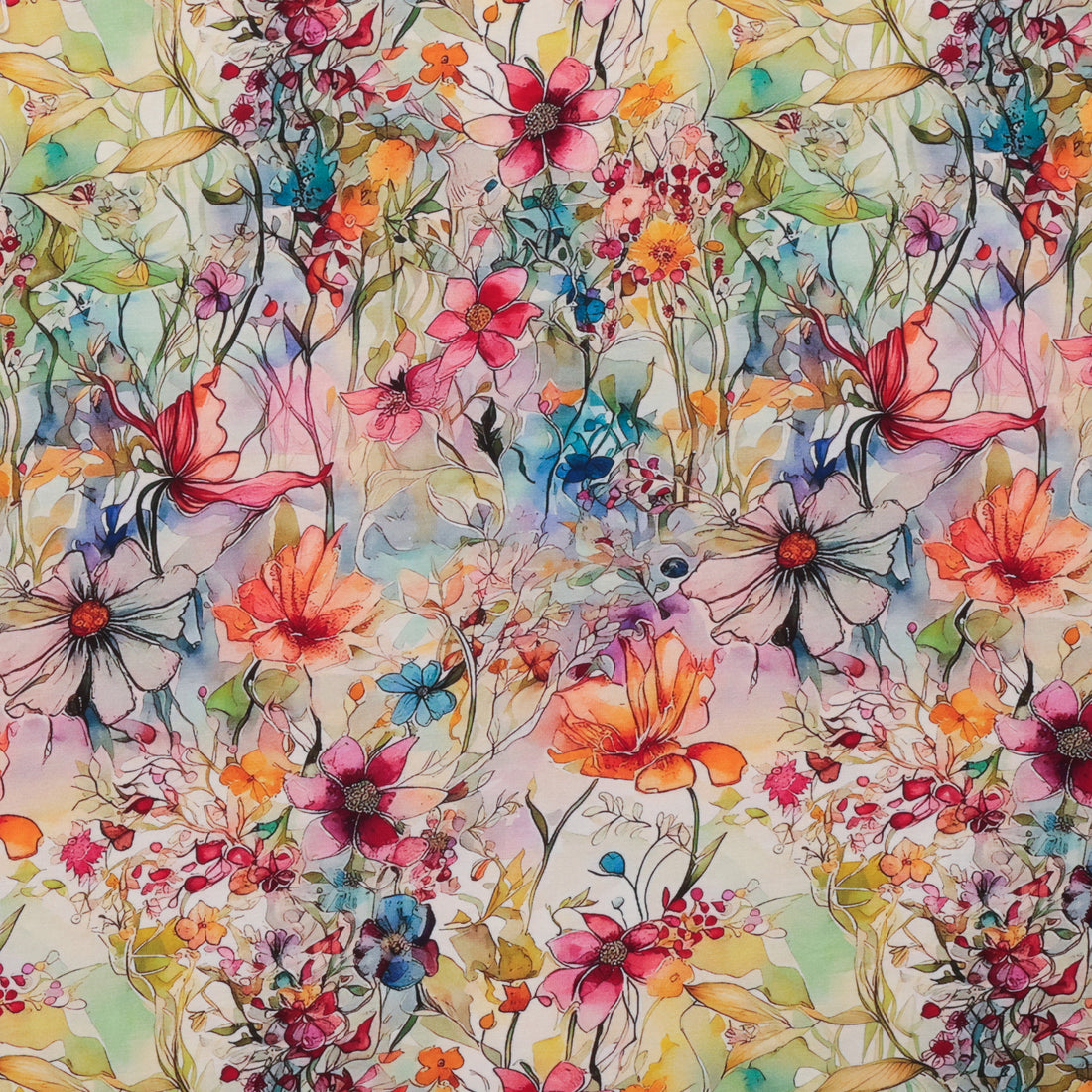 Rayon - Jersey Print - Multi