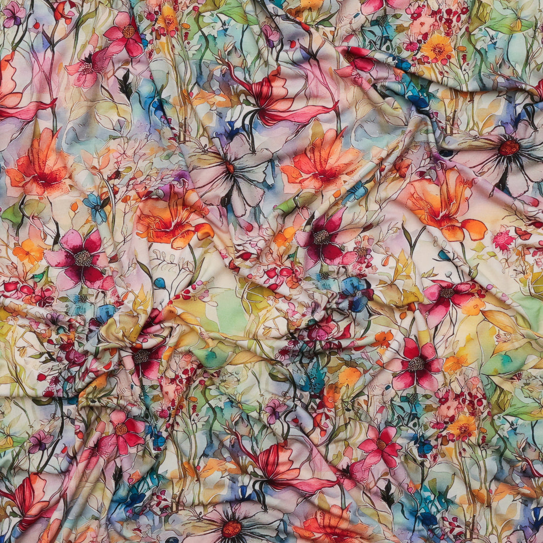 Rayon - Jersey Print - Multi