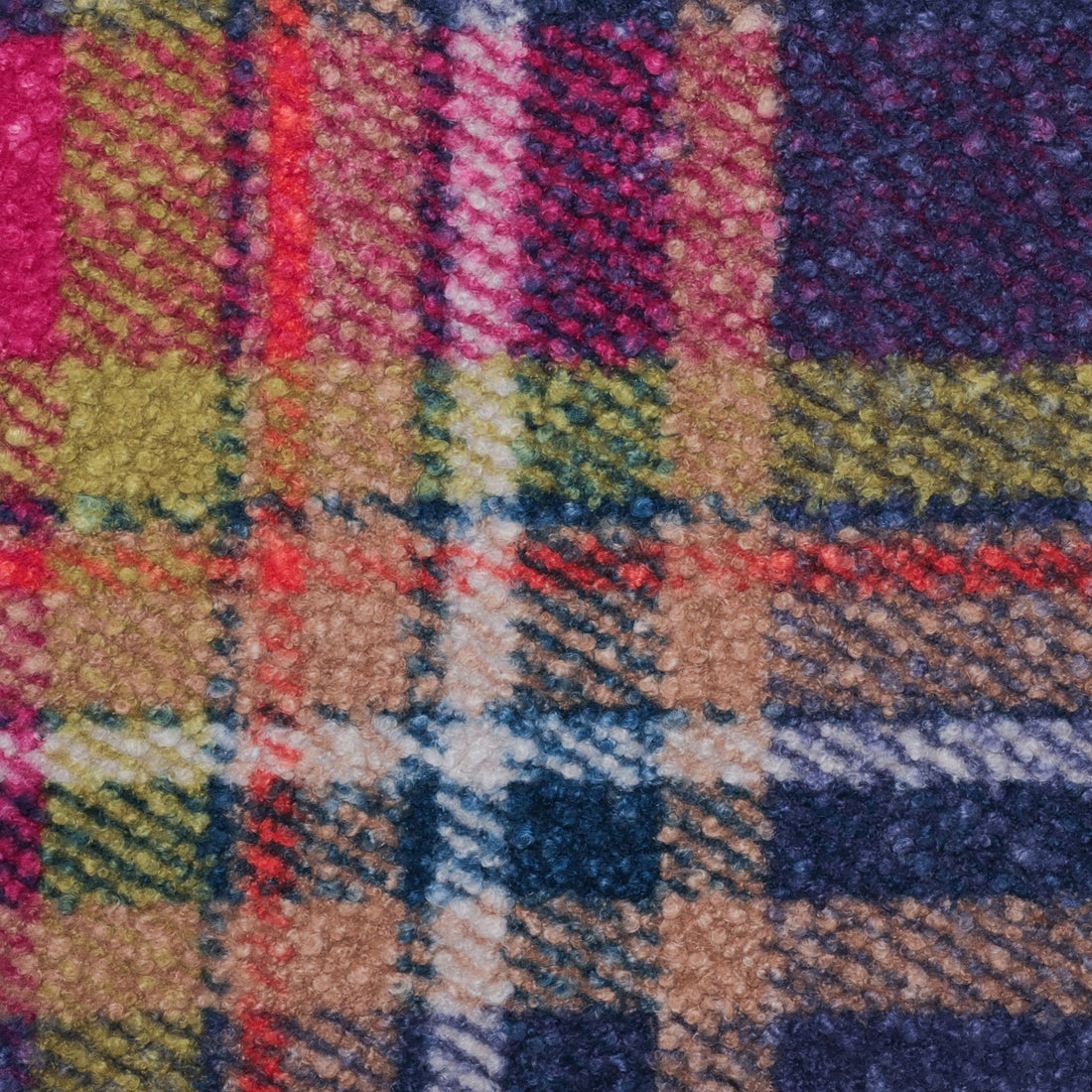 Poly - Teddy Plaid - Fuchsia Chartreuse