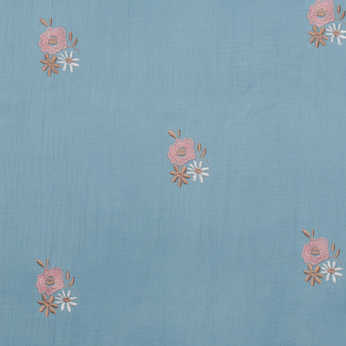 Katia - Cotton - Double Gauze Embroidery - Winter Flowers