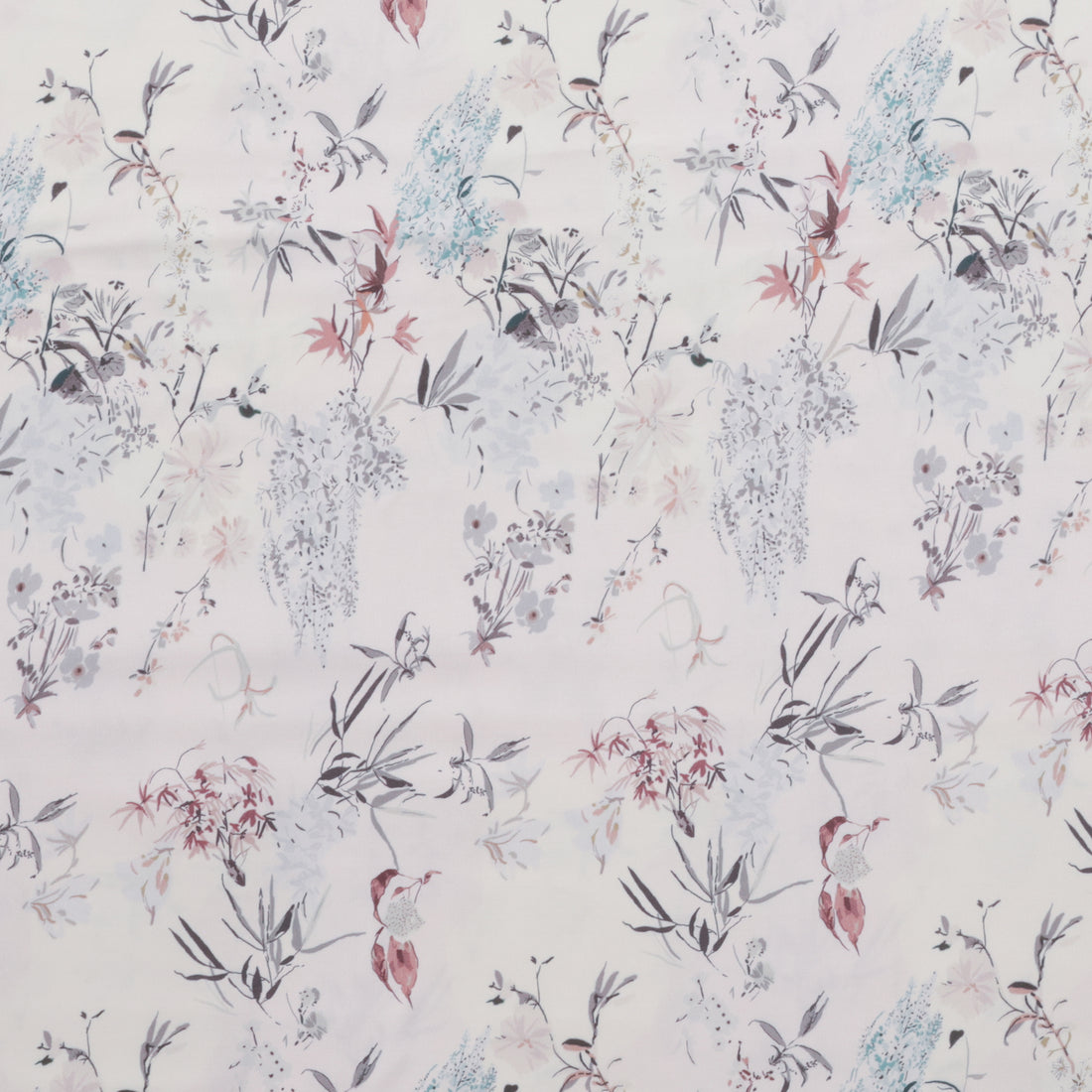 Katia - Rayon - Satin Print - Snow Flowers