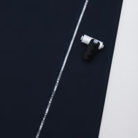 Merino Wool - Suiting - Stripe - Midnight