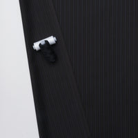 Wool - Suiting - Stripe - Charcoal Blue