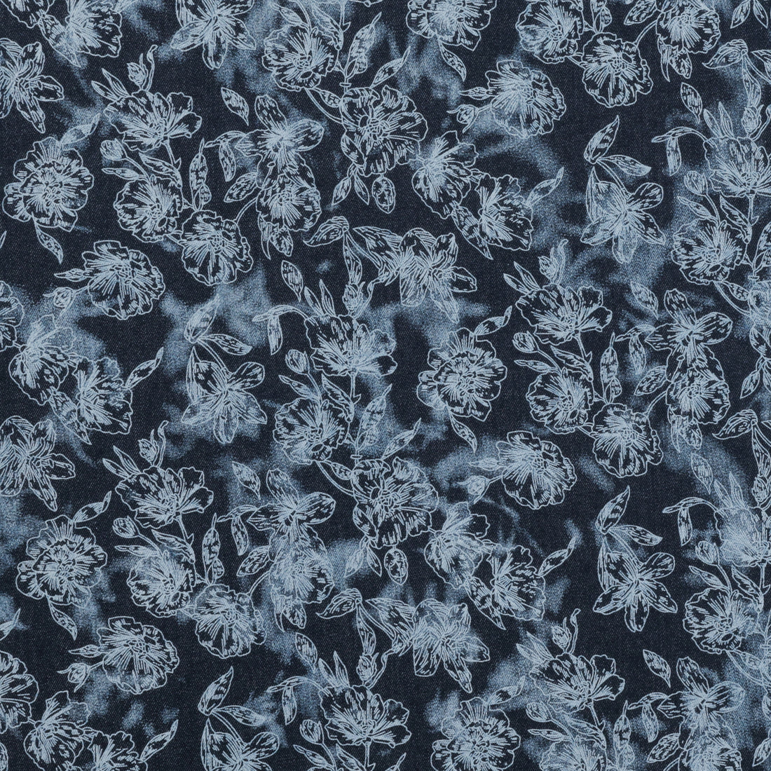 Katia - DIY Wow - Cotton - Denim Print - Flowers
