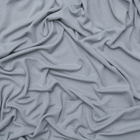 Poly Blend - Lurex Ribbed Knit - Silver